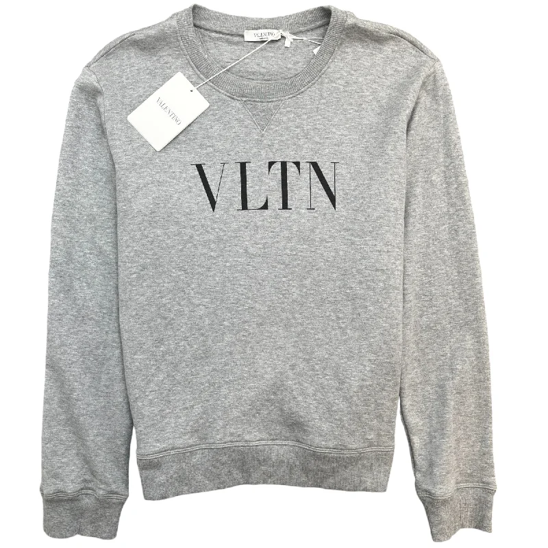 Act Now Men's Vltn Logo Jumper Grey Size S