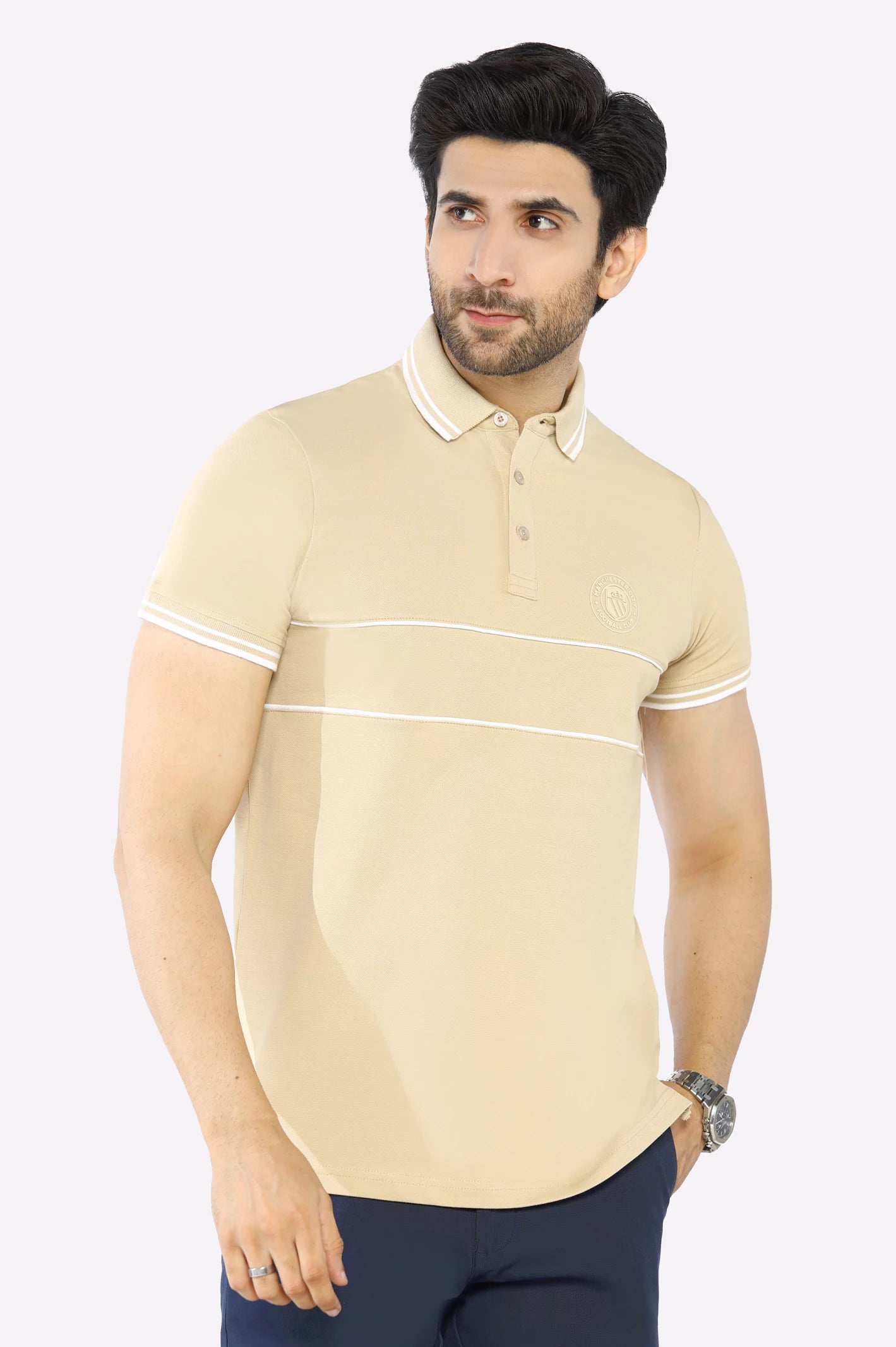 Jacquard Collar Polo