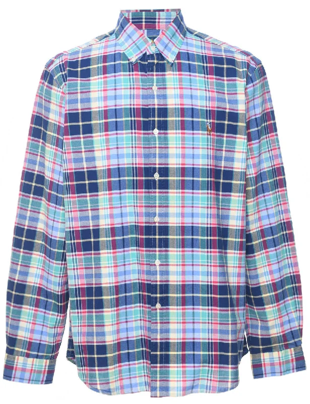 Take Action Ralph Lauren Checked Multi-Colour Shirt - L