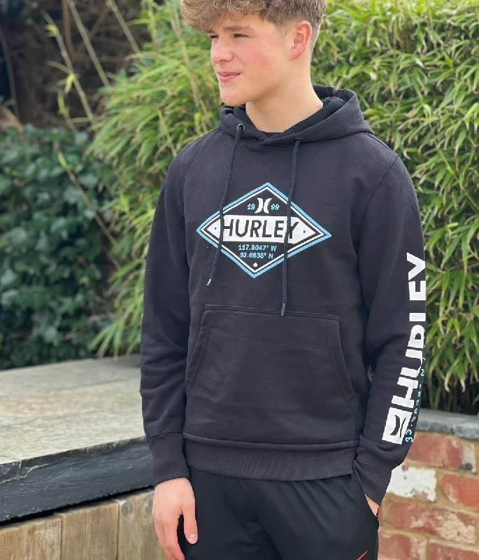 Epic Value Black Hurley Diamond Logo Hoodie