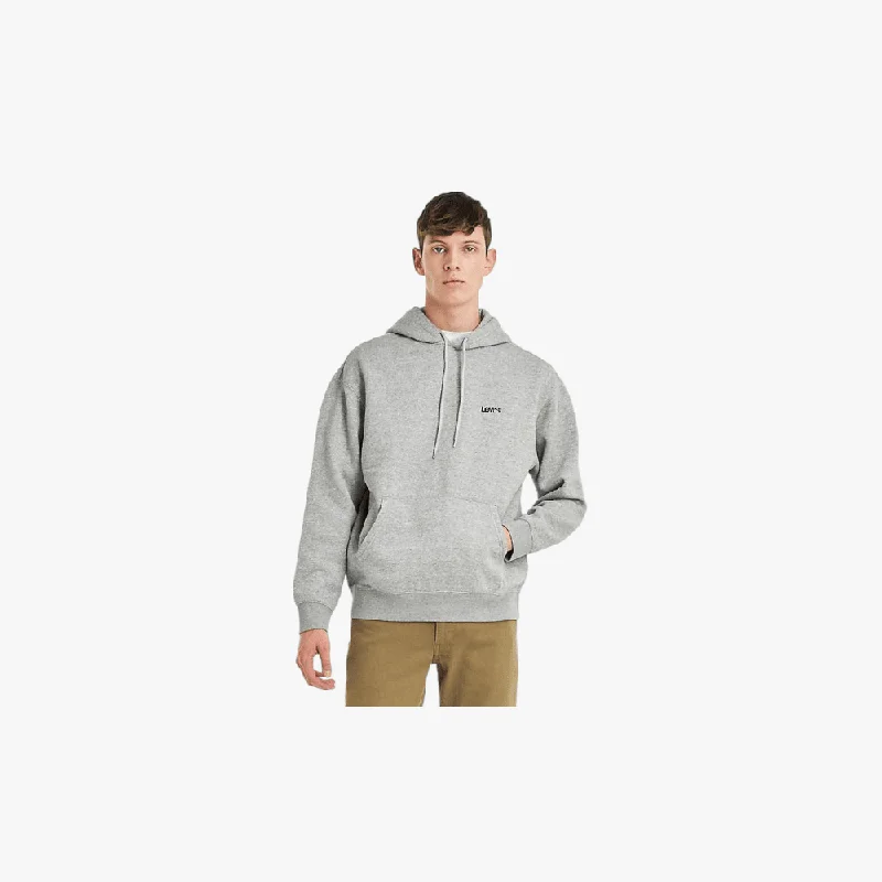 Levi's Mens Sweater Hoodie Tone Grey Heather