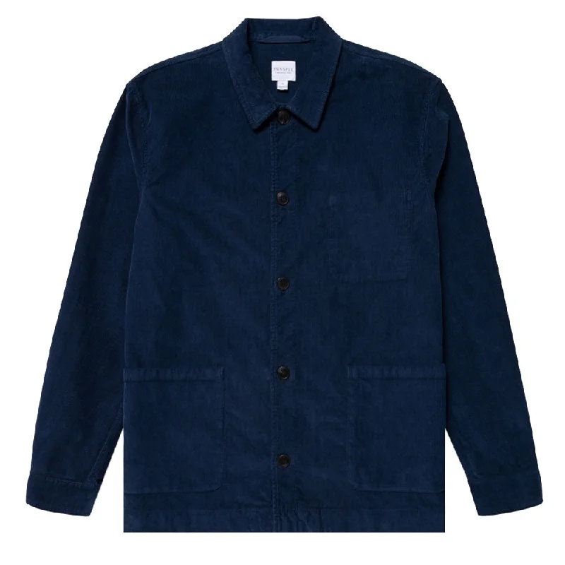 Sunspel Twin Pocket Jacket Ink Blue