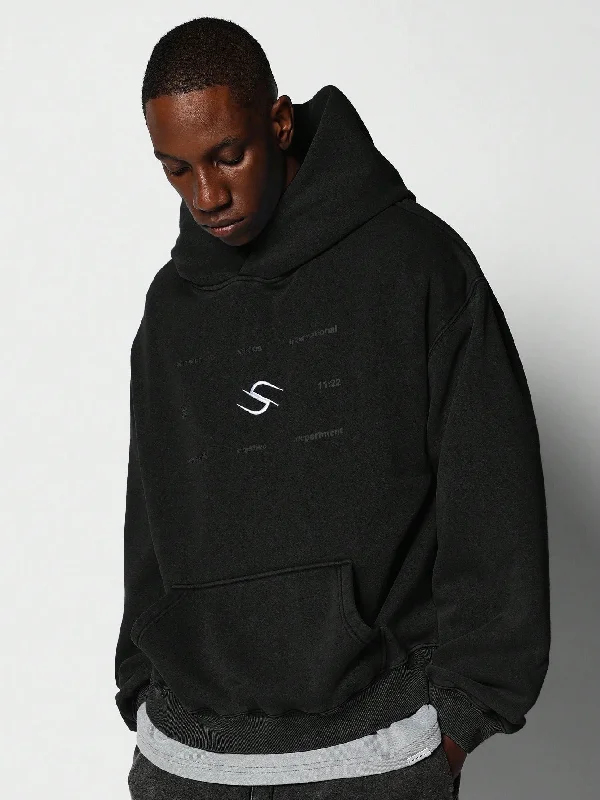 Weekend Discounts to Celebrate Overhead Washed Hoodie With Graphic Print