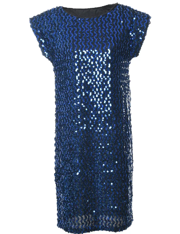 Sequined Evening Dress - M