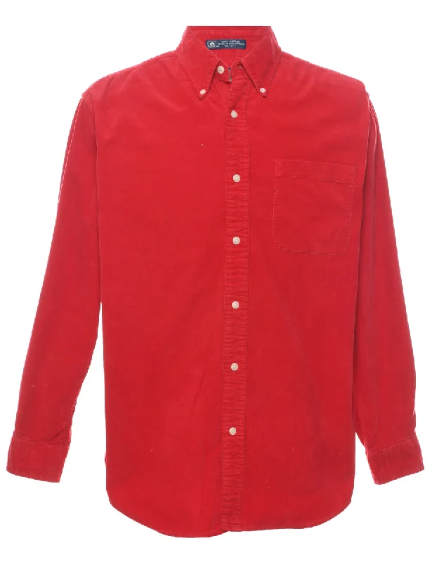 Weekend Deals That Spark Red Corduroy Shirt - M