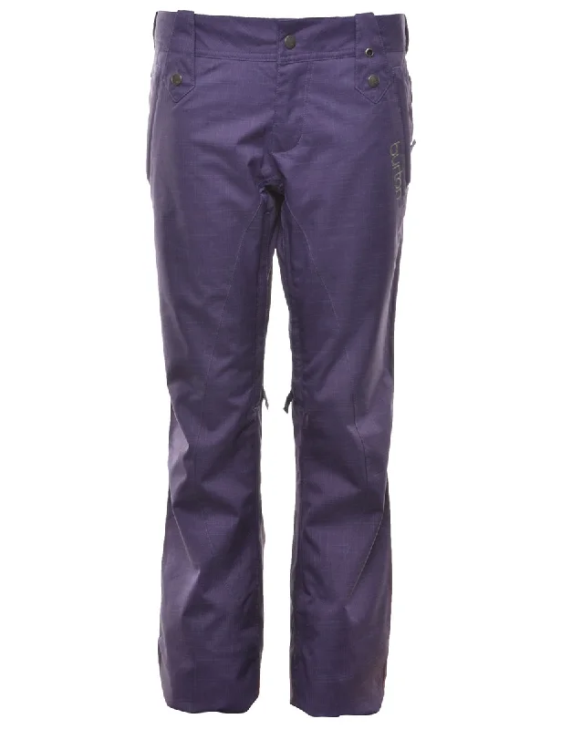 Weekend Bargains to Cherish Purple Classic Ski Trousers - W32 L32