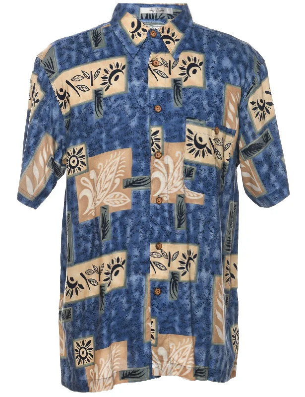 Short Sleeve Hawaiian Shirt - L