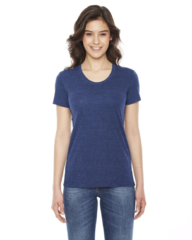 Quick Deals American Apparel Ladies Triblend Short Sleeve Track T-Shirt | Tri Indigo Quick Deals American Apparel Ladies Triblend Short Sleeve Track T-Shirt | Tri Indigo