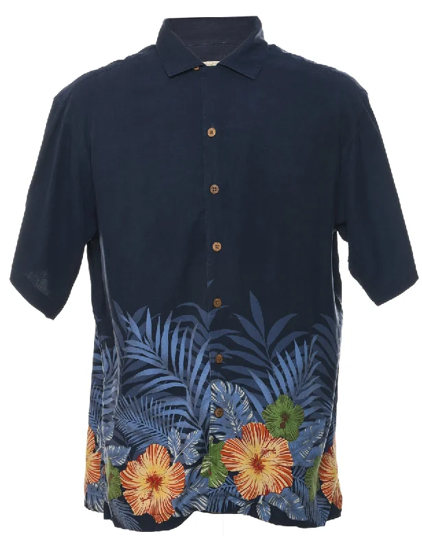 Silk Hawaiian Shirt - M