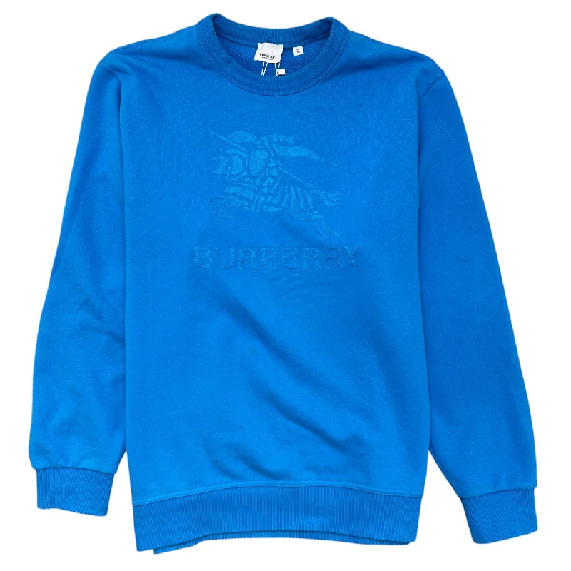 Weekend Wonders Await! Men's Embroidered Logo Jumper Blue Size XL