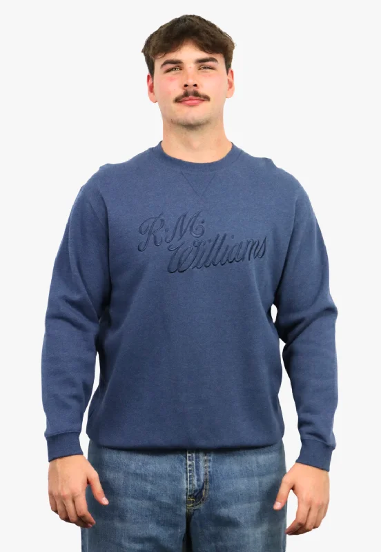 Exclusive Deal R.M. Williams Mens Script Crew Neck