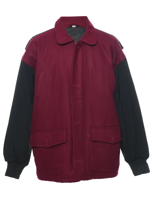Weekend Bargains to Snag Plum & Black Coat - XL