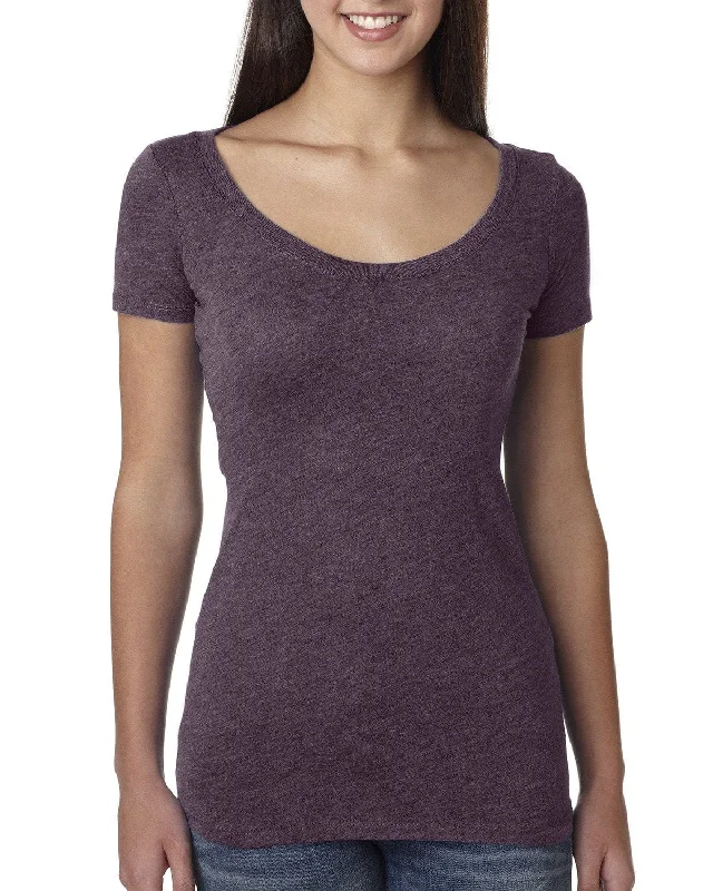 Next Level Ladies Triblend Scoop Neck Tee | Vintage Purple