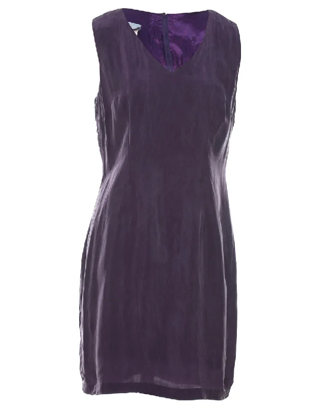 Weekend Offers That Shine Purple Mini Dress - M