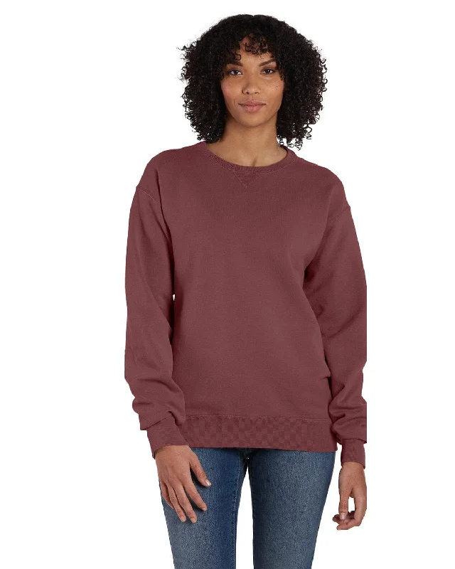 Bargain Alert ComfortWash by Hanes Unisex Crew Sweatshirt | Cayenne