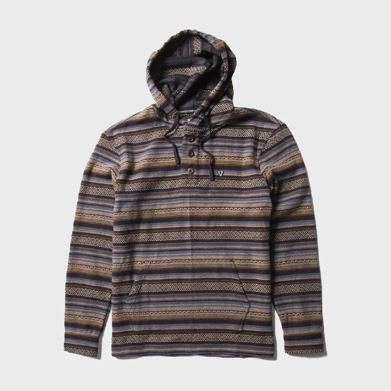 Don't Delay Vissla Mens Descanso Hooded Popover - Phantom