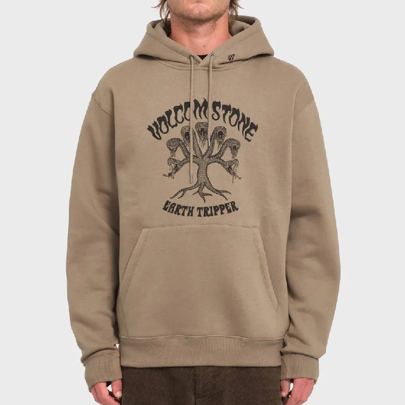 Exclusive Offer Volcom Mens Watanite Pullover Hoodie - Teak