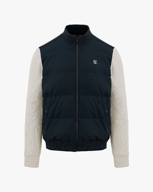 Top Pick Men's Hybrid Down Zip-up - Navy