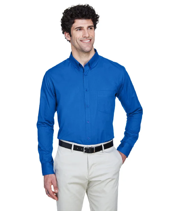 Core 365 Operate Mens Long Sleeve Twill Shirt | True Royal