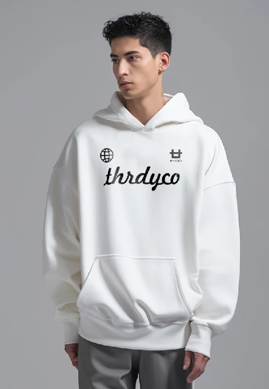 Discount Mania MOA99 Hoodies Oversize ScubaLux Bahan Scuba Adem "thirdday world logo" putih Discount Mania MOA99 Hoodies Oversize ScubaLux Bahan Scuba Adem "thirdday world logo" putih