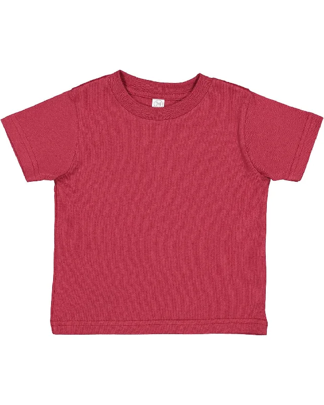 Celebrate the Weekend with Discounts Rabbit Skins Toddler T-Shirt | Garnet