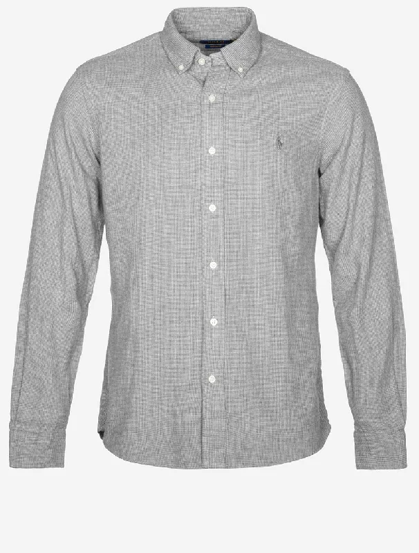 Stock Up Double Faced Button-Down Shirt Grey