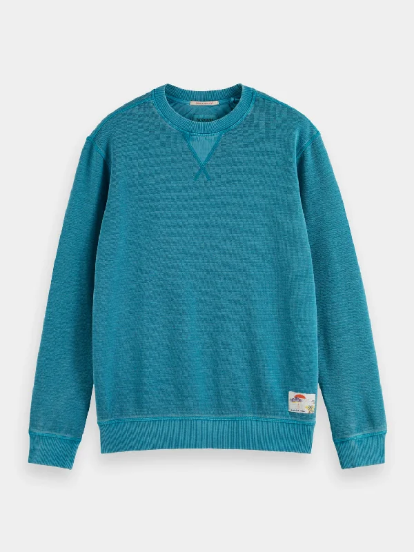 Weekend Specials to Delight Garment-dyed structured sweatshirt
