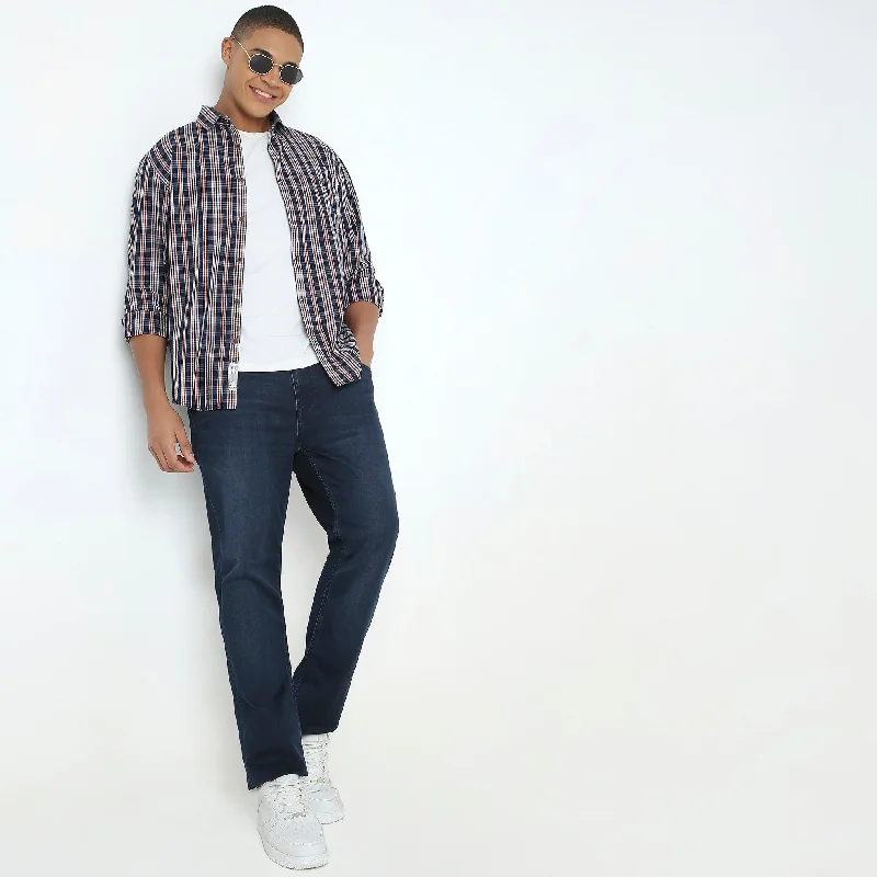 Weekend Offers That Shine Cruiser™ Authentic Indigo Regular Fit Shirt Classic Checks Original Style