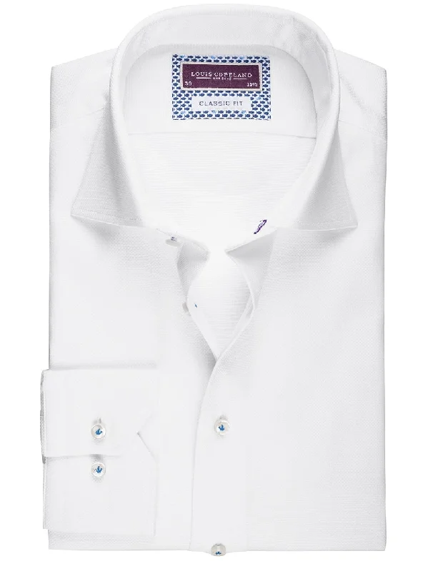 Big Deal White Jersey Weave Classic Fit Shirt White/tail