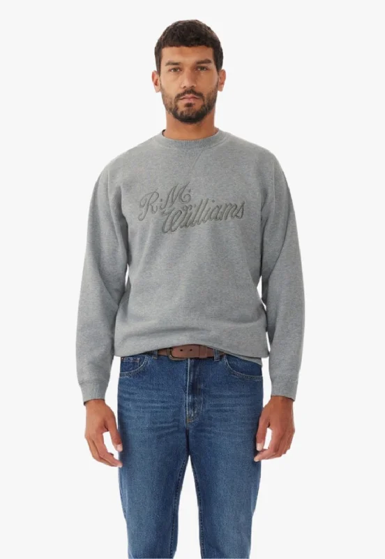 Weekend Discounts to Savor R.M. Williams Mens Script Crew