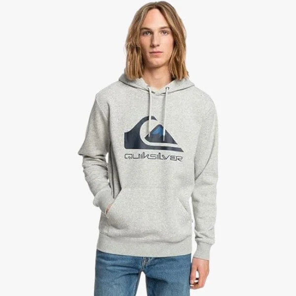 Exclusive Weekend Offers Inside Quicksilver Men's Big Logo Hoodie Grey