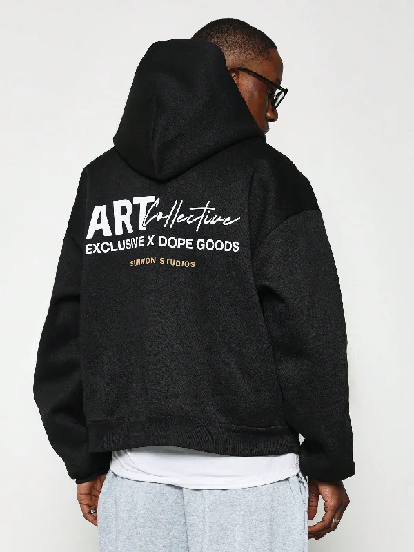 Regular Fit Overhead Hoodie With Graphic Print