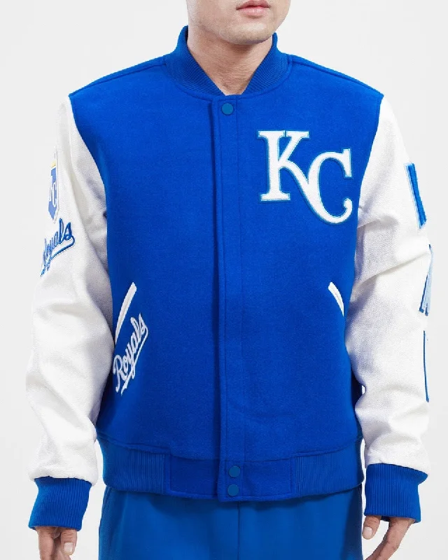 Weekend Special MLB KANSAS CITY ROYALS CLASSIC WOOL MEN'S VARSITY JACKET (ROYAL/WHITE) Weekend Special MLB KANSAS CITY ROYALS CLASSIC WOOL MEN'S VARSITY JACKET (ROYAL/WHITE)