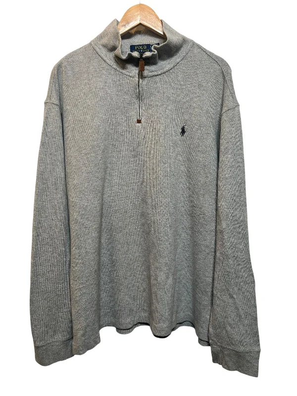 Savings Soar This Weekend Polo Ralph Lauren Grey Quarter Zip (Size XL)