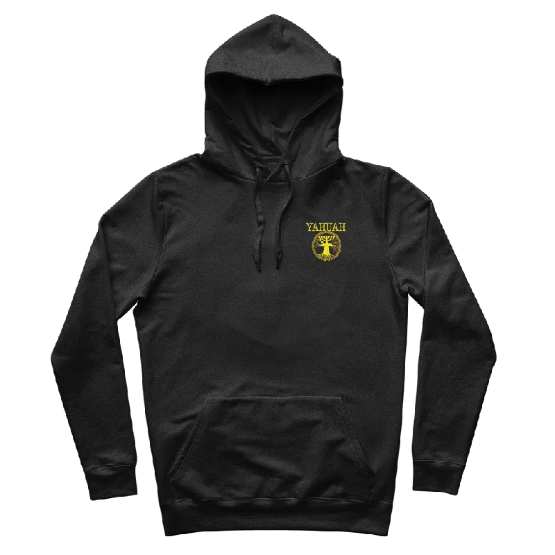 Weekend Savings Bonanza Yahuah-Tree of Life 02-01 Men's Designer Organic Cotton Pullover Hoodie