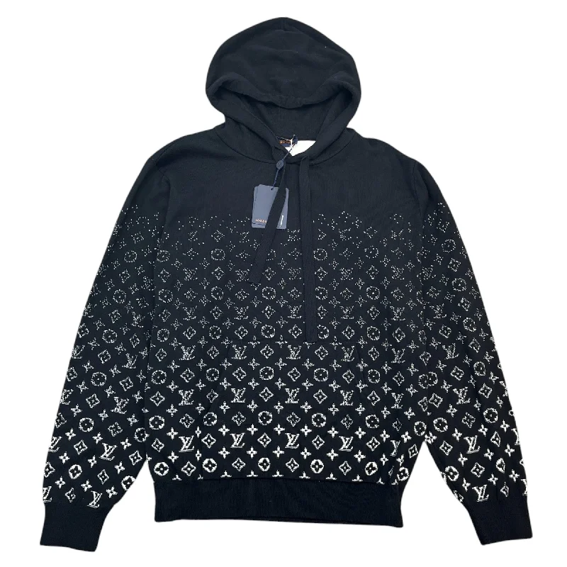 Deal of the Day Men's Monogram Gradient Hoodie Black Size XL