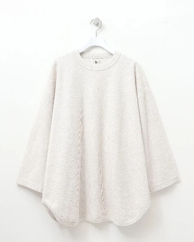 Mega Discount Rough&Smooth Thermal Baseball Tee HEATHEROATMEAL
