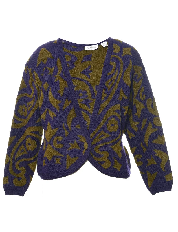 Weekend Specials to Celebrate Purple Cardigan - M