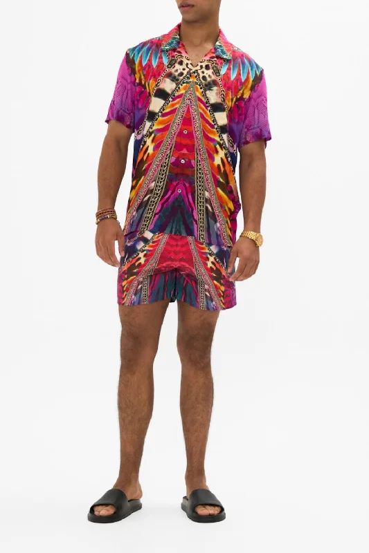Weekend Discounts to Grab SHORT SLEEVE CAMP COLLARED SHIRT SAHARA SUPERNATURAL