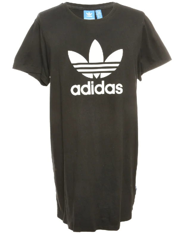 Weekend Bargains to Relish Adidas Printed Black & White T-shirt - L
