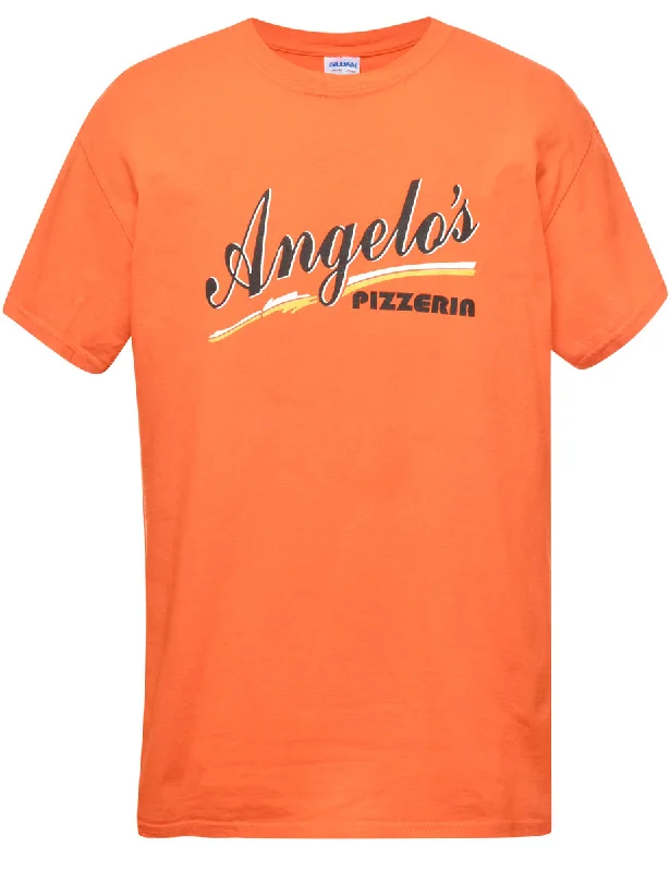 Stock Clearance Angelo's Pizzeria Printed T-shirt - M