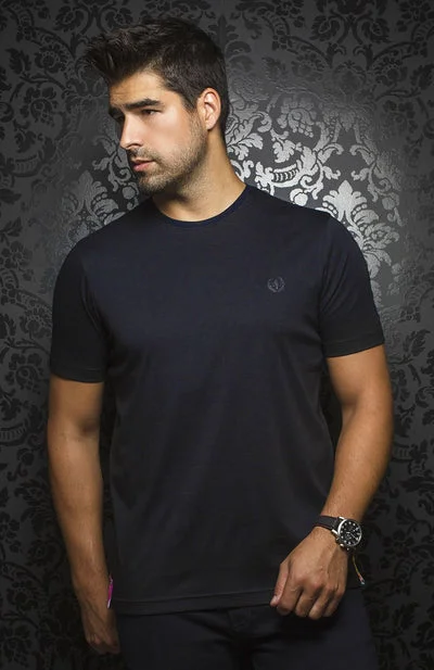 Quick Sale Au Noir Stretch Short-Sleeve Shirt | T-shirt Crew Neck - Michael Black