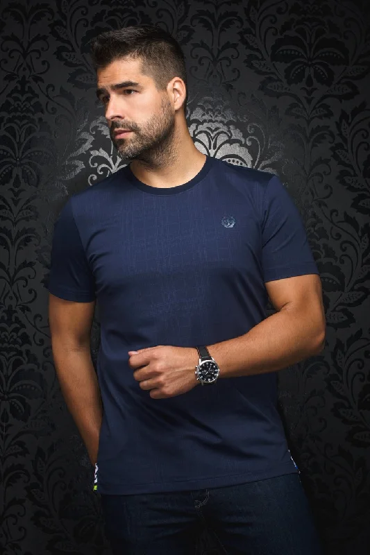 Discount Mania Au Noir Stretch Short-Sleeve Shirt | T-shirt Crew Neck - Varenna Navy Discount Mania Au Noir Stretch Short-Sleeve Shirt | T-shirt Crew Neck - Varenna Navy
