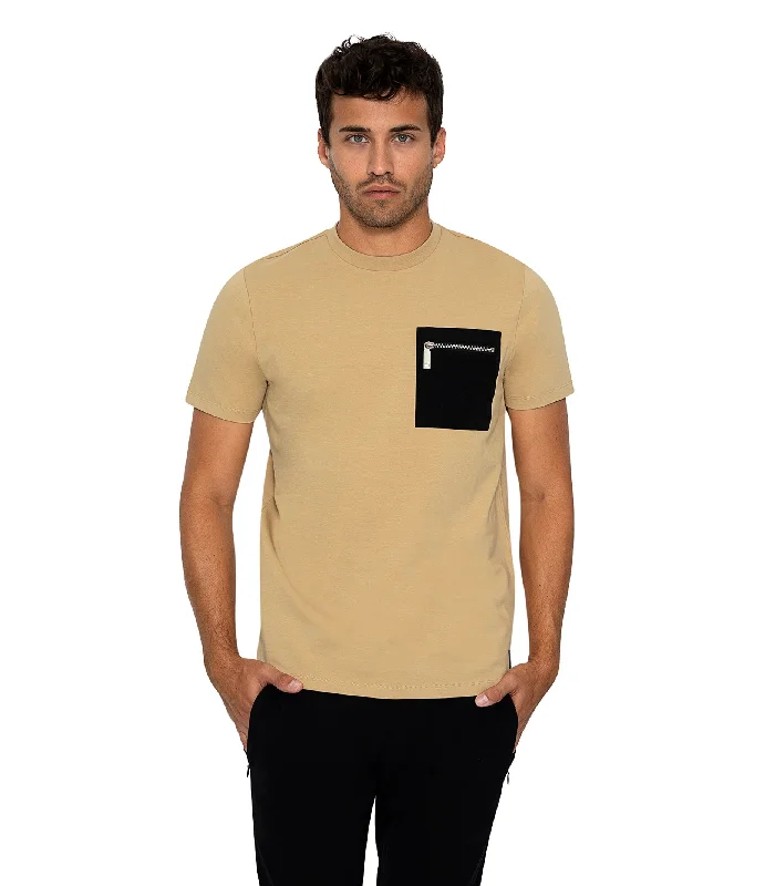 Big Savings Bertigo Stretch Short-Sleeve Tshirts | ORSO ZP TAN T-SHIRT