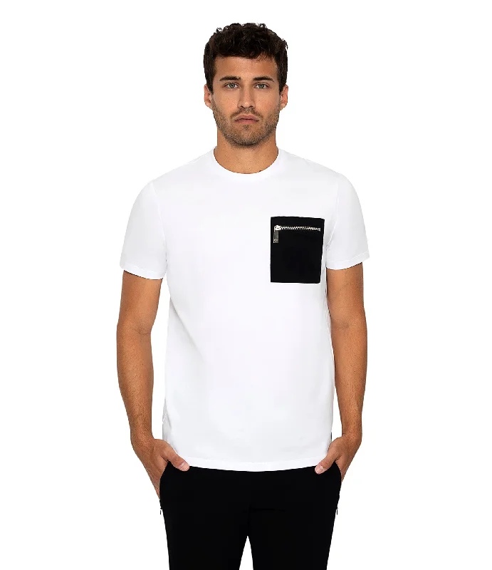 Bargain Alert Bertigo Stretch Short-Sleeve Tshirts | ORSO ZP WHITE T-SHIRT