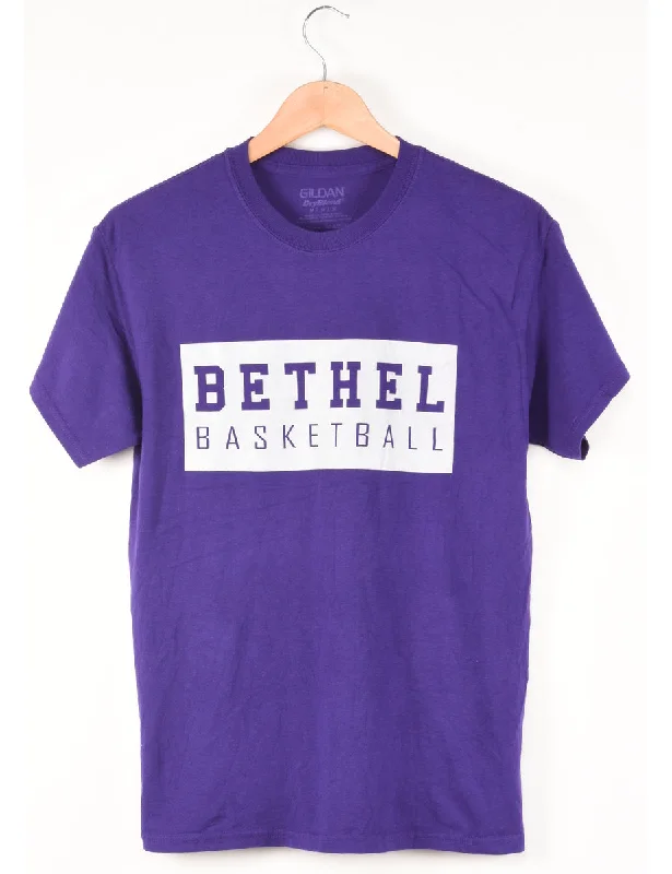 Quick Sale Bethel Basketball Printed Purple T-shirt - M