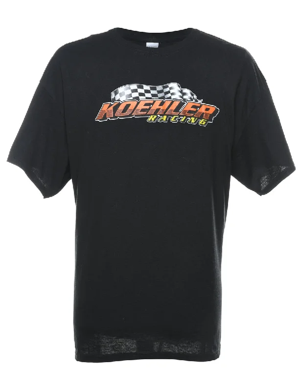 Weekend Savings Bonanza Black Car Koehler Racing Design Printed T-shirt - XL