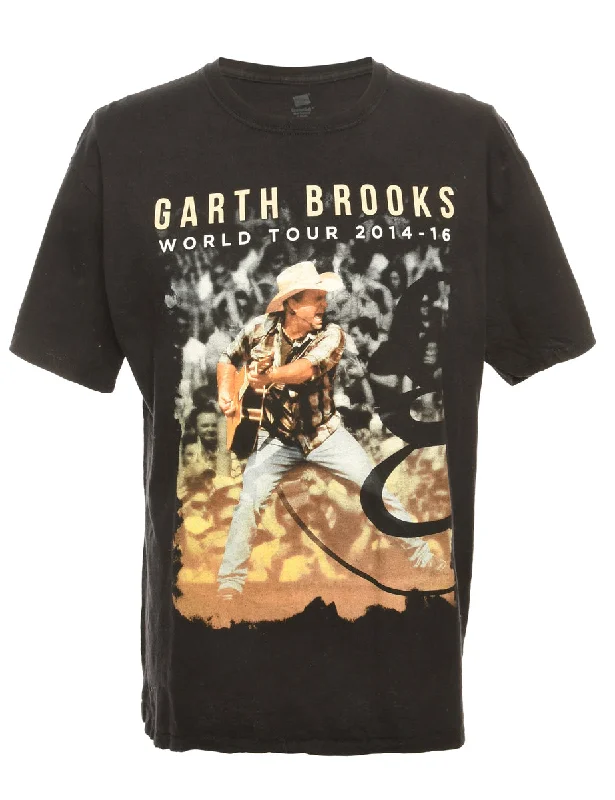 Weekend Specials to Love Black Garth Brooks Hanes Band T-shirt - L