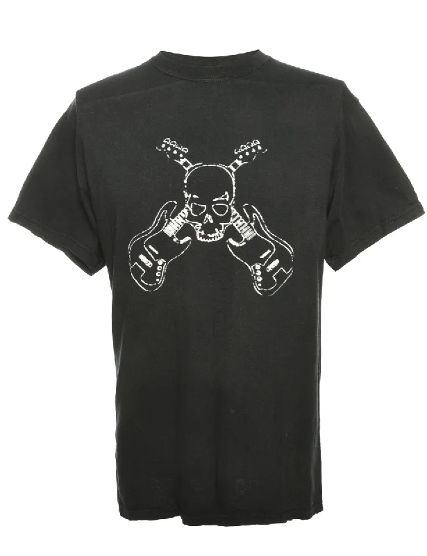 Weekend Deals That Excite Black Gildan Printed T-shirt - M