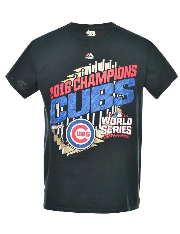 While Supplies Last Black MLB Sports T-shirt - S